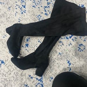 Wide calf over the knee boots